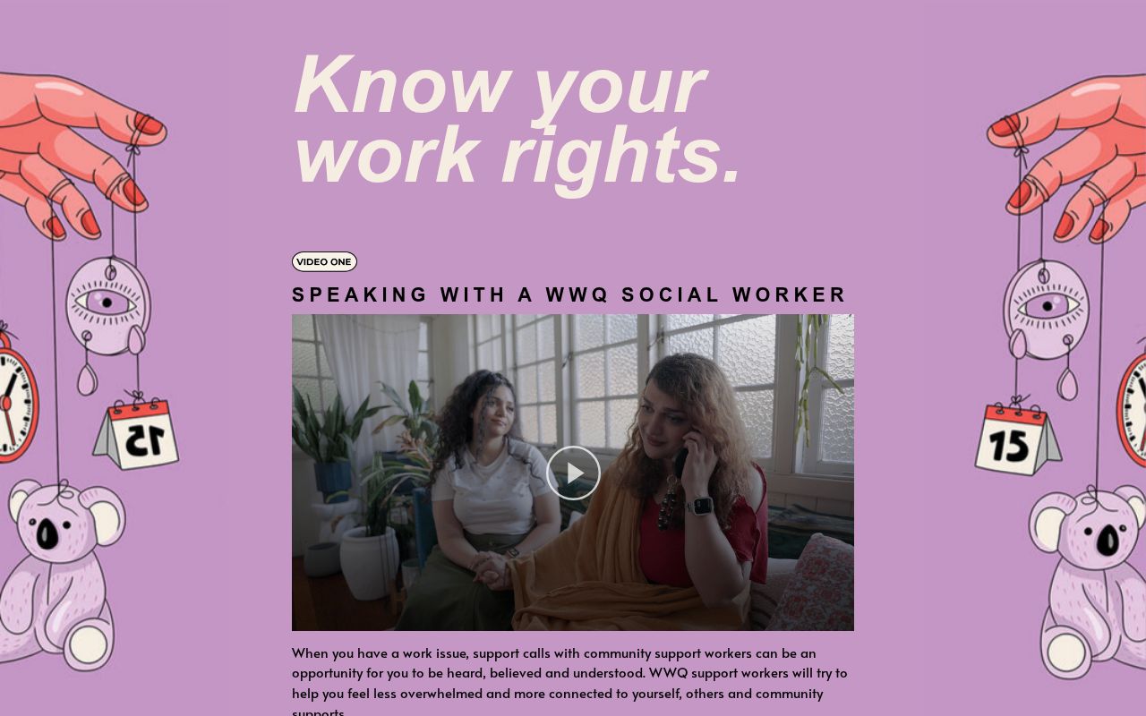 Know your work rights.